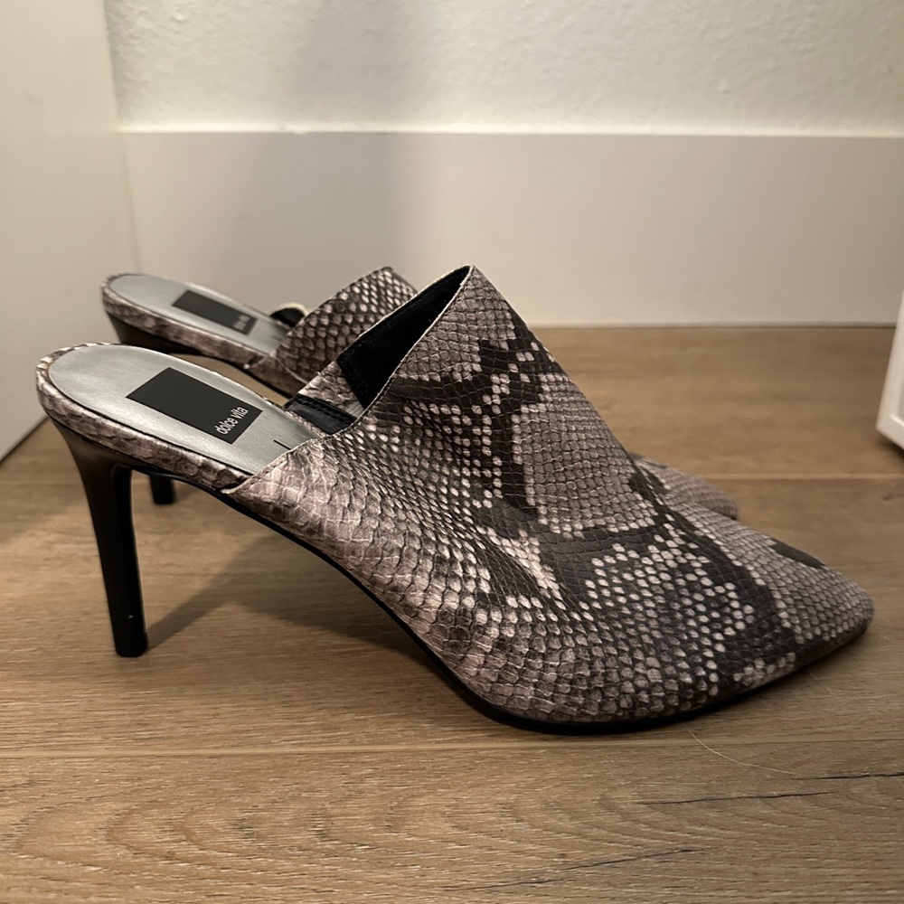 Dolce vita snakeskin mules size 9